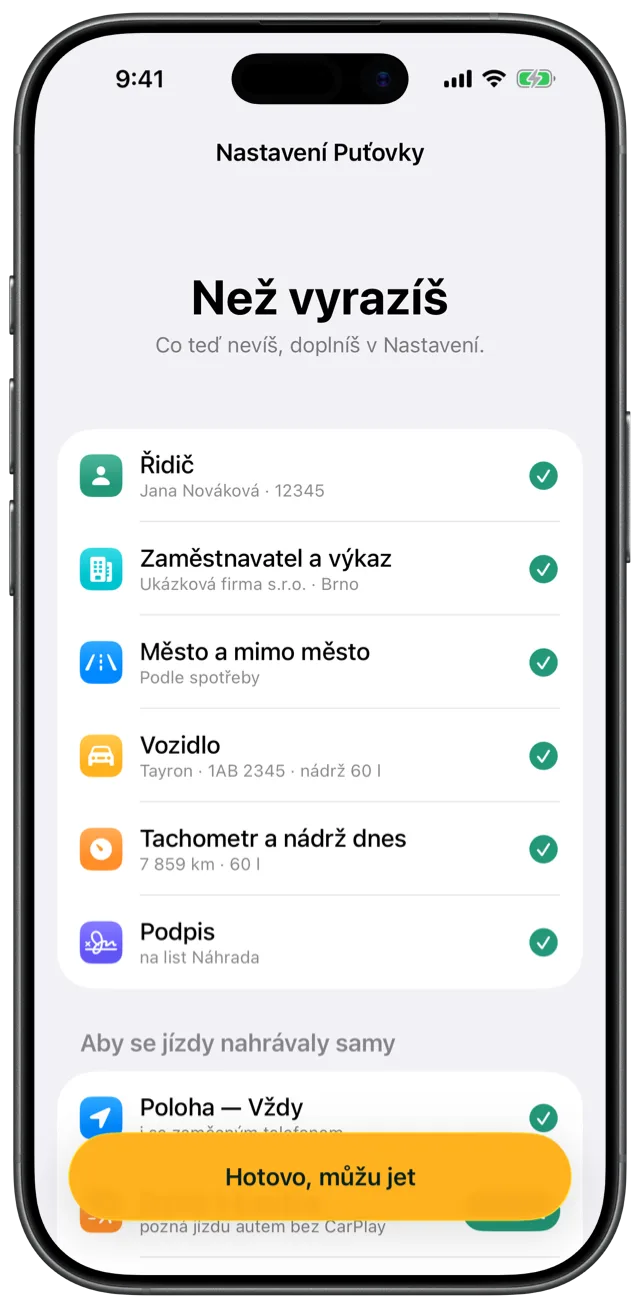 Nastavíš za pár minut — Puťovka